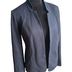 Froswick Notched Collar Ponte Blazer – Navy – Size Small (Stitch Fix)